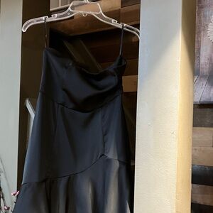 Lulu's Black Strapless Dress